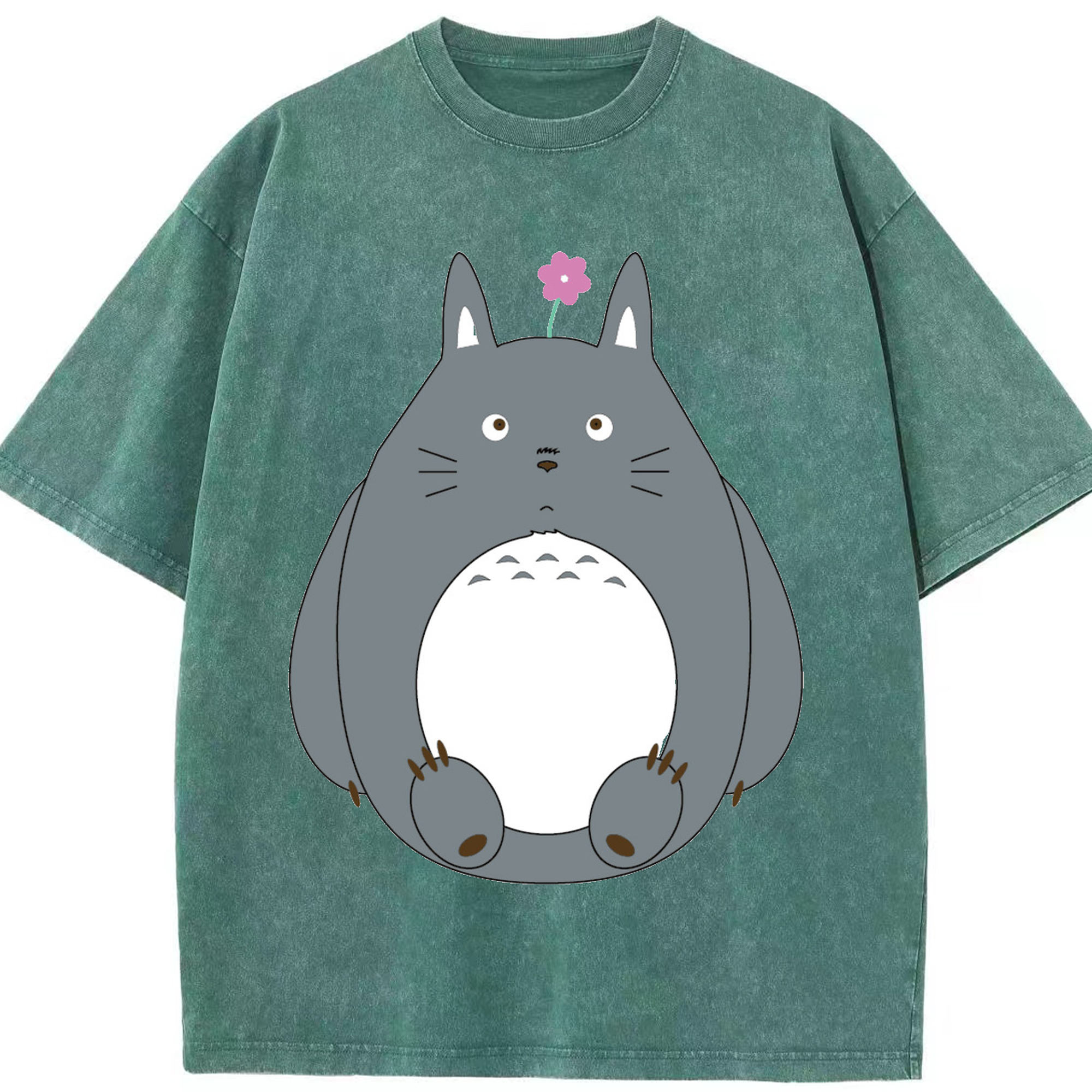 （画像用） となりのトトロ 草壁メイ 草壁サツキ My Neighbor Totoro Satsuki Kusakabe Mei Kusakabe 綿100% ヴィンテージ風 半袖Tシャツ（フロントプリント）